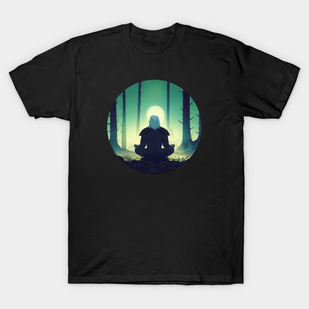 Meditating - Fantasy - Witcher T-Shirt by Fenay-Designs